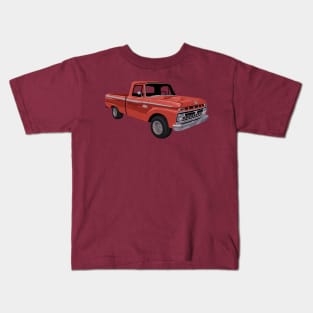 An Old Red Ford Pickup Kids T-Shirt